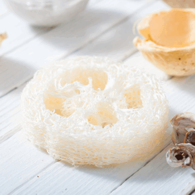 Porte savon loofah