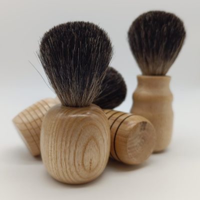 Blaireau de rasage artisanal en bois