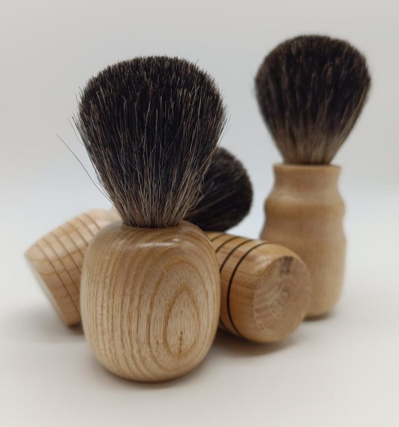 Blaireau de rasage artisanal en bois